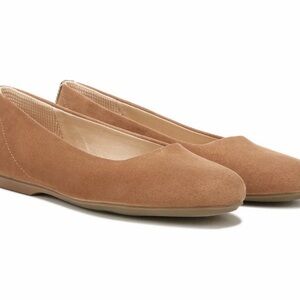 Dr Scholls Women’s Wexley Flats Ballet Brown Size 6.5W Shoes Comfort, New